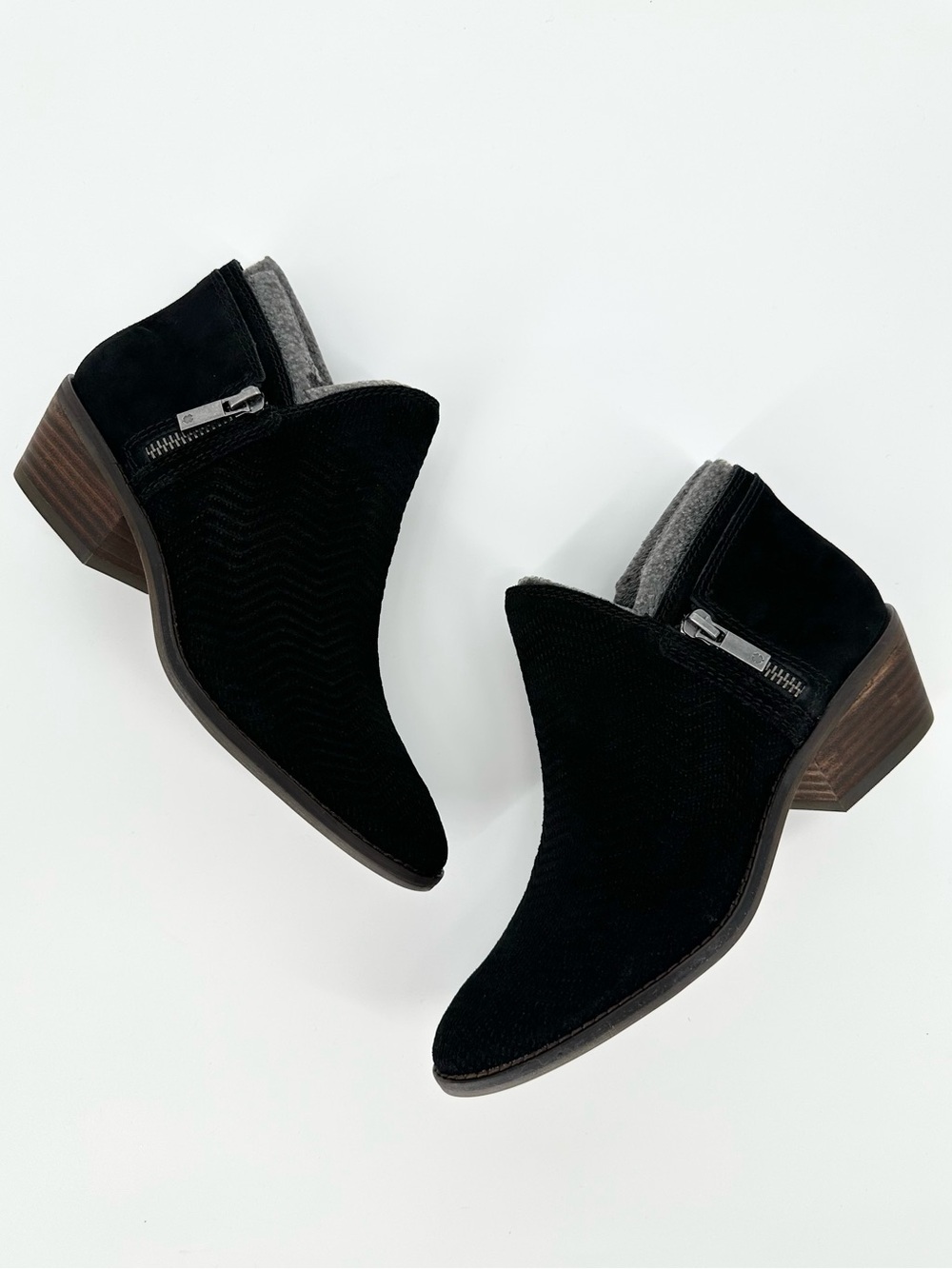 Lucky Brand Fhuna Ankle Bootie Suede Black - Picture 11 of 11